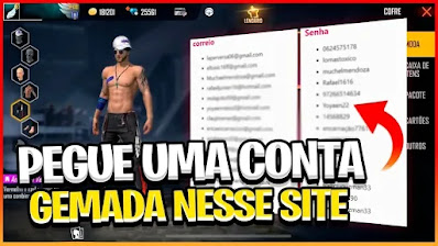 Doando contas Gemadas do Free Fire em 2023 – Contas atualizadas!